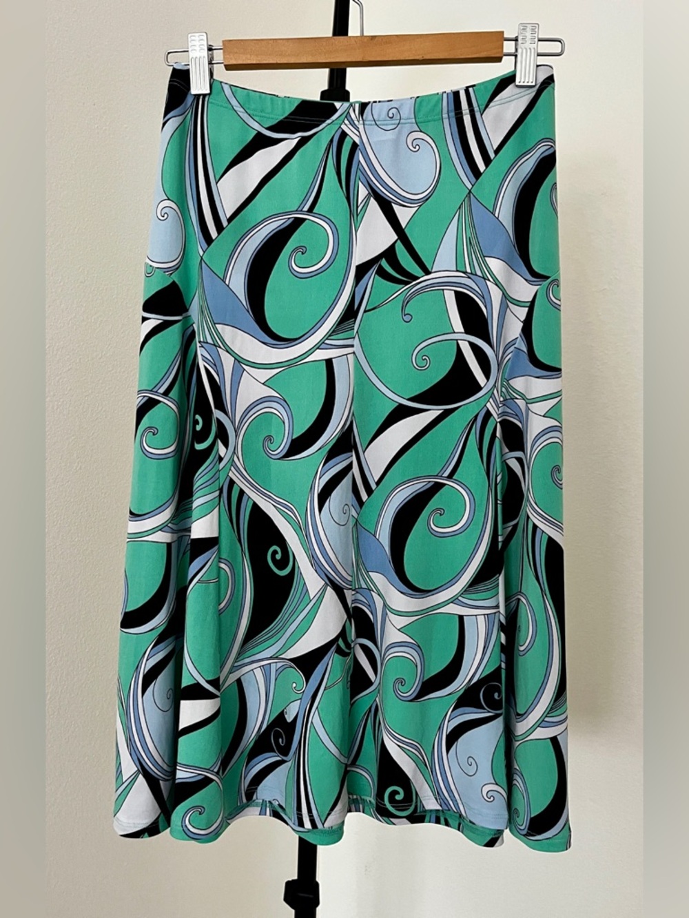 Conrad C Collection Abstract Swirl Skirt 💚 Pucci-Inspired Design